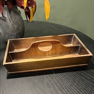 Elegant Wooden Bath Caddy